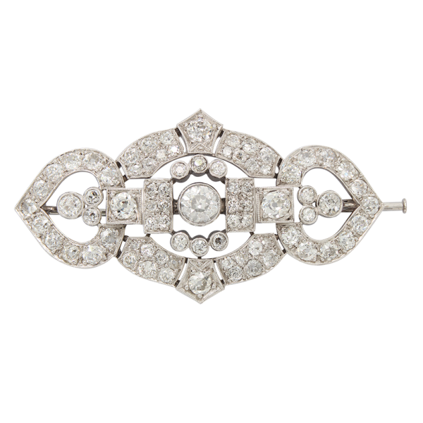 "Celestial" Antique Diamond Pin Lilliane's Jewelry