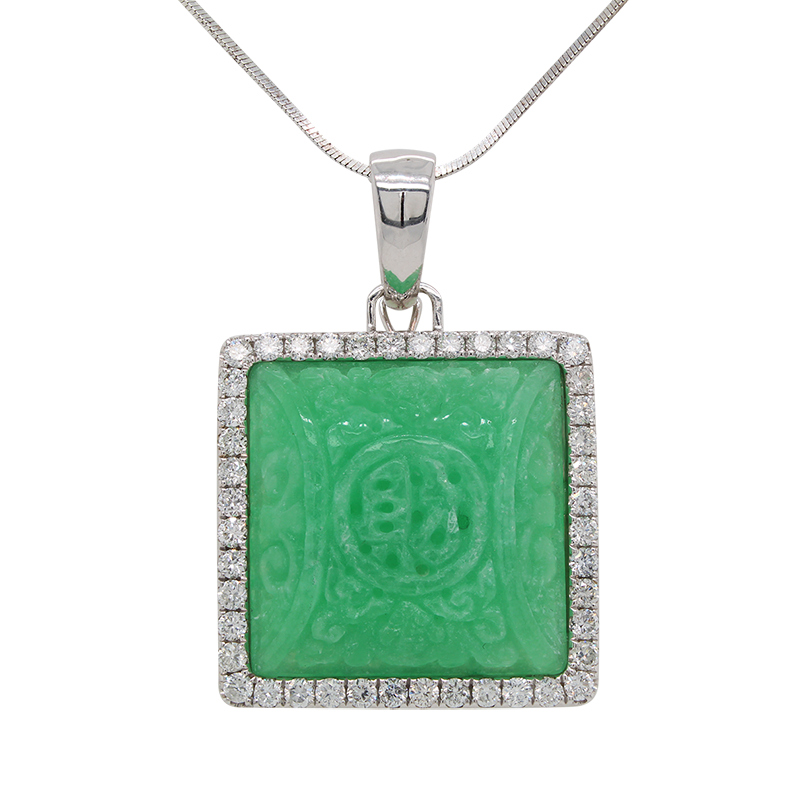 "Curious Carvings" Antique Jade Pendant Lilliane's Jewelry