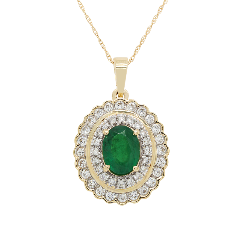 "Exquisite" Emerald Pendant Lilliane's Jewelry