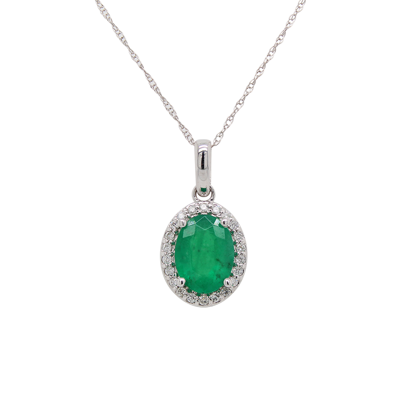 "Fresh Spring" Emerald Pendant Lilliane's Jewelry