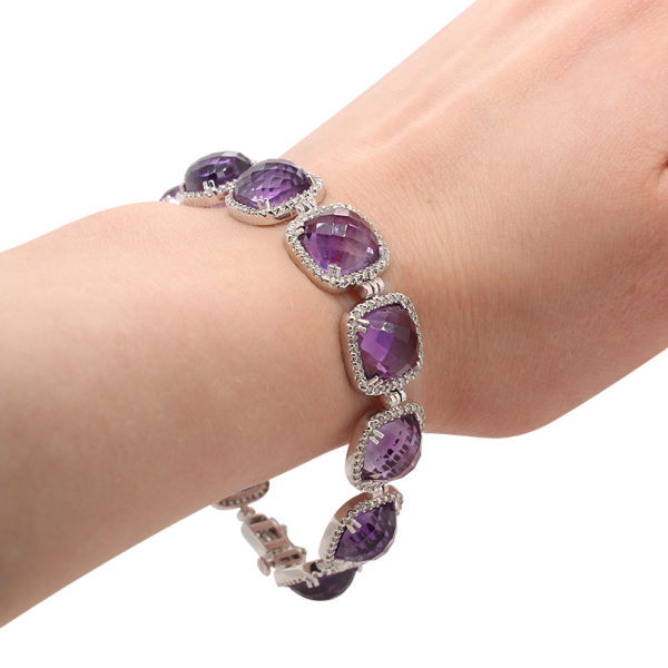 "Plum Perfection" Amethyst Bracelet Lilliane's Jewelry