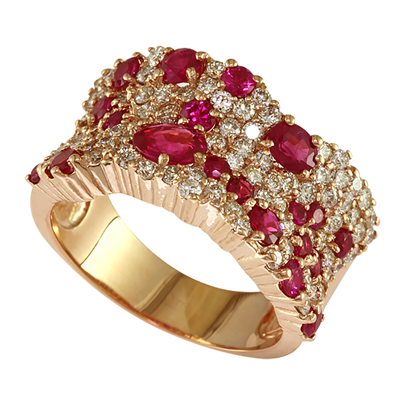 Buy Ruby Gemstone Ring in 14k Solid Gold Online | July Birthstone