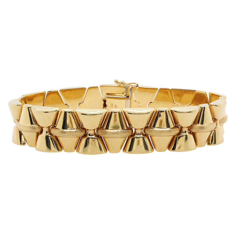 Italian Mesh Bangle Stretch Bracelet in 14K Yellow Gold : Amazon.ca:  Clothing, Shoes & Accessories