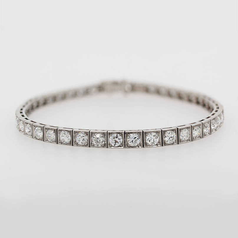 Platinum And 10.55ct Marquise Cut Diamond Tennis Bracelet Available For  Immediate Sale At Sotheby's
